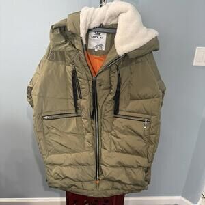 Orolay Ladies Olive Green Down Jacket XL Women’s Winter Ski Coat *